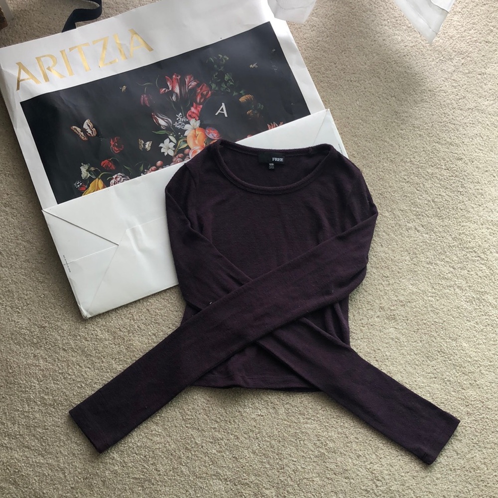 Wilfred Free - older verison - size XXS, purple sweater